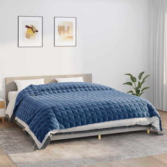 vidaXL Weighted Blanket Fabric Blue 15 kg