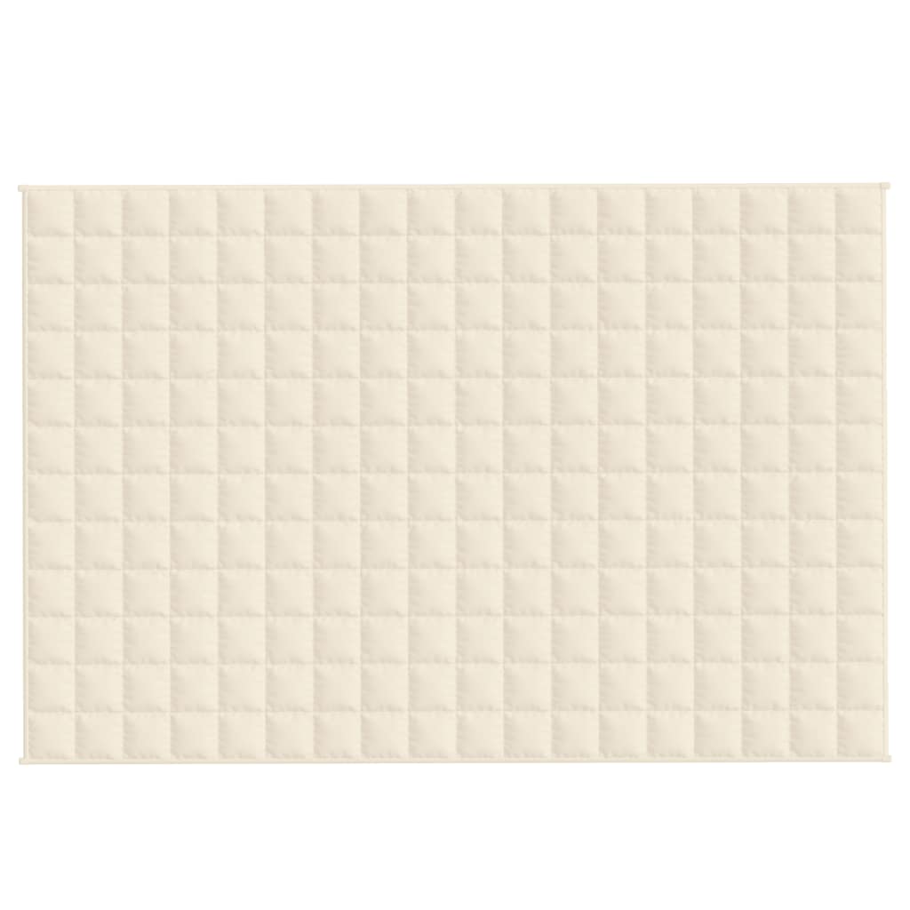 vidaXL Weighted Blanket Light Cream 120x180 cm 5 kg Fabric 3