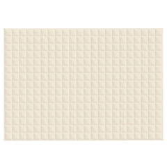 Weighted Blanket Light Fabric Cream 7 kg 155 cm 220 cm