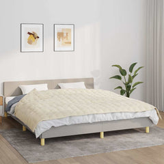 Weighted Blanket Light Fabric Cream 7 kg 155 cm 220 cm