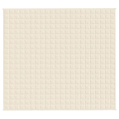 vidaXL Weighted Blanket Light Cream 200x225 cm 13 kg Fabric 3