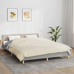 vidaXL Weighted Blanket Light Cream 200x225 cm 13 kg Fabric 1