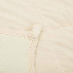 vidaXL Weighted Blanket Light Cream 220x260 cm 15 kg Fabric 5