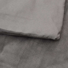 vidaXL Weighted Blanket with Cover Grey 120x180 cm 9 kg Fabric 4