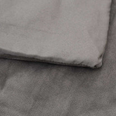 vidaXL Weighted Blanket with Cover Grey 138x200 cm Single 6 kg Fabric 4
