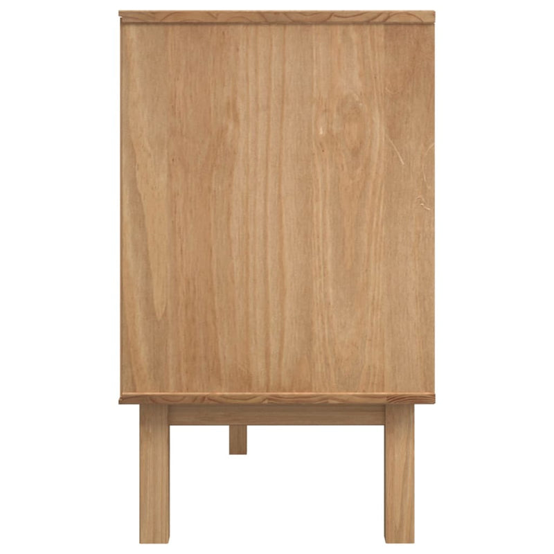 Sideboard OTTA Brown and White 114x43x73.5 cm Solid Wood Pine