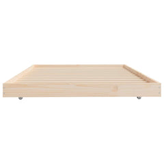 vidaXL Bed Frame without Mattress 100x200 cm Solid Wood Pine 6