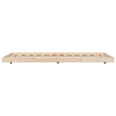 Bed Frame 90x200 cm Solid Wood Pine