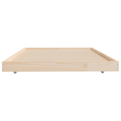 Bed Frame 90x200 cm Solid Wood Pine