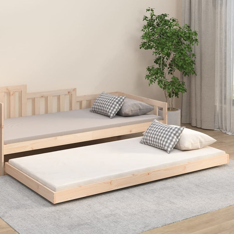 Bed Frame 90x200 cm Solid Wood Pine