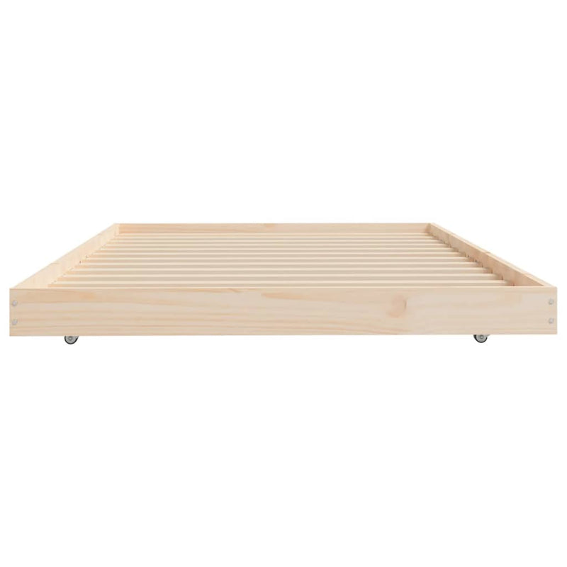 Bed Frame 80x200 cm Solid Wood Pine