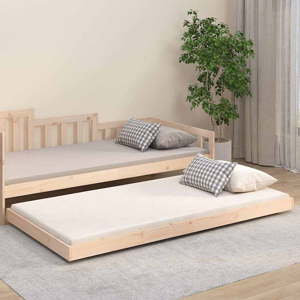 vidaXL Bed Frame without Mattress Solid Wood Pine