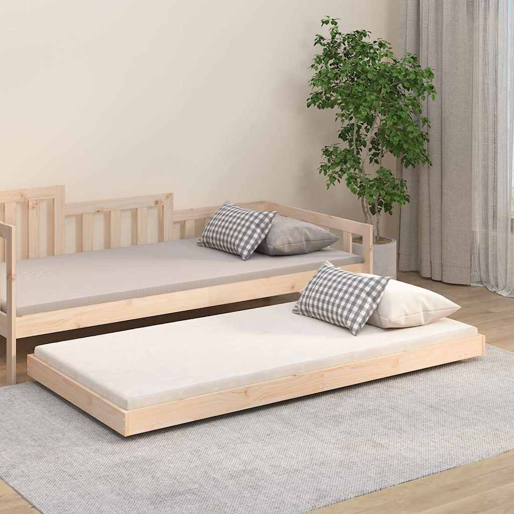 vidaXL Bed Frame without Mattress Solid Wood Pine