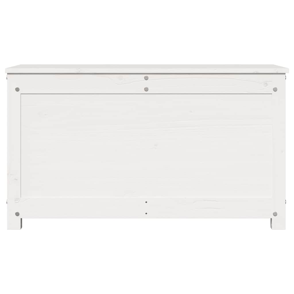 vidaXL Storage Box White 80x40x45.5 cm Solid Wood Pine 5