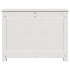 vidaXL Storage Box White 60x32x45.5 cm Solid Wood Pine 5