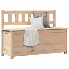 Bench Solid Wood Pine Natural 110 cm 76.5 cm