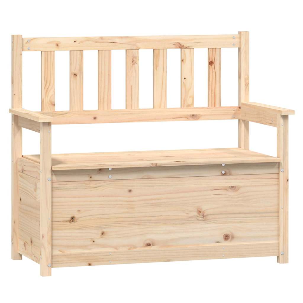 vidaXL Bench 112,5x51,5x96,5 cm Solid Wood Pine 2