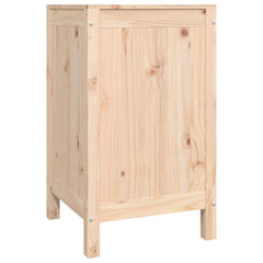 vidaXL Laundry Box 44x44x76 cm Solid Wood Pine 5