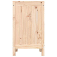vidaXL Laundry Box 44x44x76 cm Solid Wood Pine 6