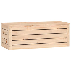vidaXL Storage Box 89x36,5x33 cm Solid Wood Pine 4