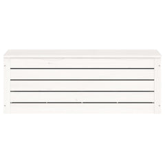 vidaXL Storage Box White 89x36,5x33 cm Solid Wood Pine 5