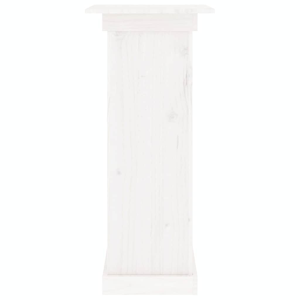 vidaXL Flower Stand White 40x40x90 cm Solid Wood Pine 5