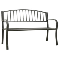 Garden Bench 120 cm Steel Grey