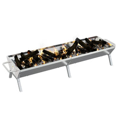 BBQ Tray Silver Stainless Steel 158 cm 31 cm