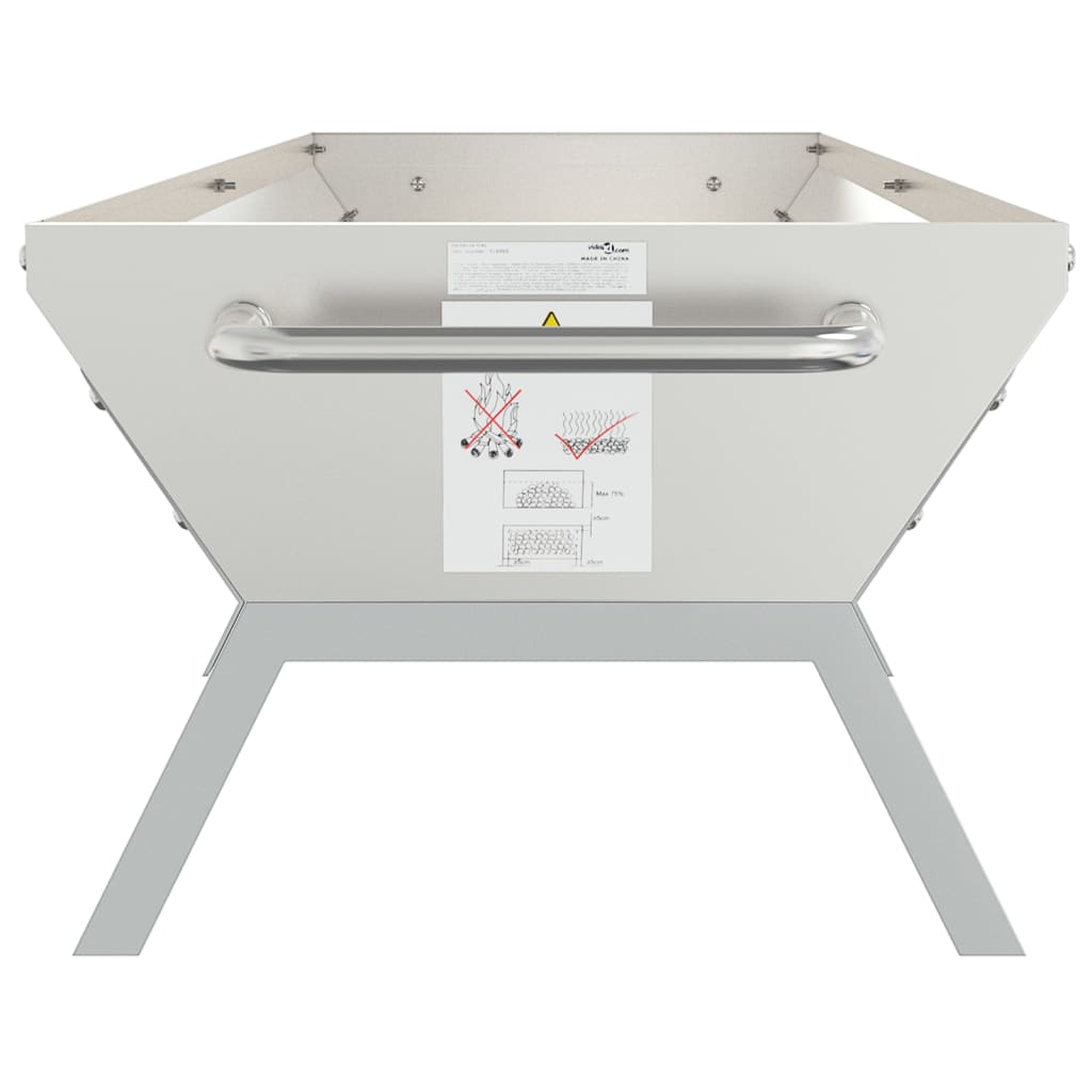 BBQ Tray Silver Stainless Steel 158 cm 31 cm