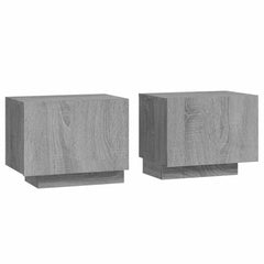 vidaXL Bedside Cabinet Grey Sonoma 100x35x40 cm Engineered Wood 2
