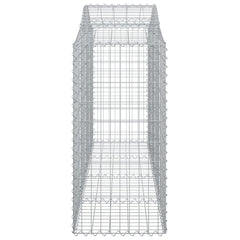 vidaXL Arched Gabion Basket 200x50x100/120 cm Galvanised Iron 4