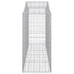vidaXL Arched Gabion Basket 200x50x120/140 cm Galvanised Iron 4