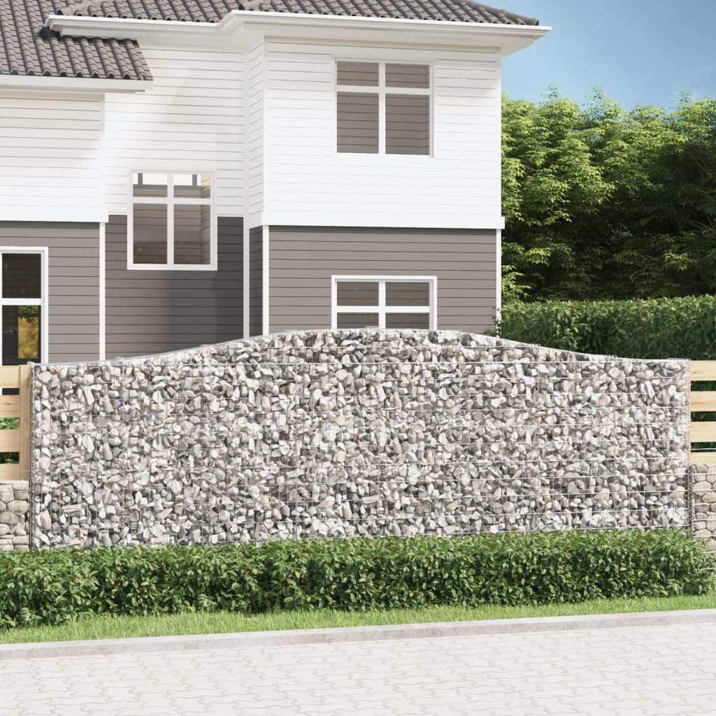 Arched Gabion Baskets Galvanised Iron