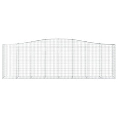 vidaXL Arched Gabion Basket 400x50x120/140 cm Galvanised Iron 3