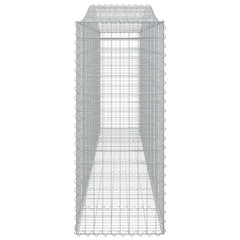 vidaXL Arched Gabion Basket 400x50x120/140 cm Galvanised Iron 4