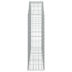 vidaXL Arched Gabion Basket 150x30x100/120 cm Galvanised Iron 4