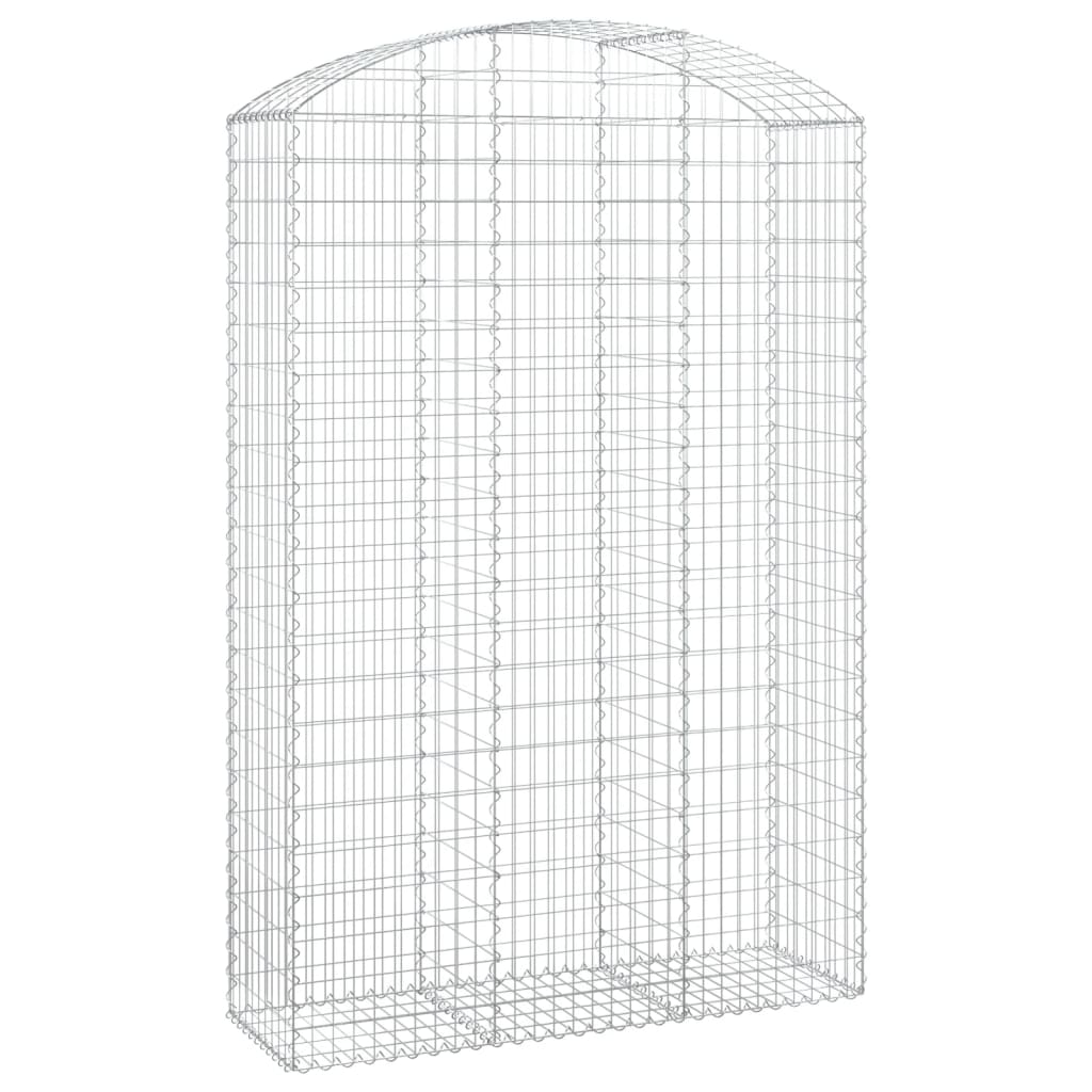 Arched Gabion Basket Galvanised Iron 150 x 30 x 40/60–150 x 50 x 220/240 cm 150 x 50 x 220/240 cm