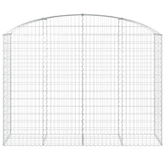 vidaXL Arched Gabion Basket 200x50x140/160 cm Galvanised Iron 3