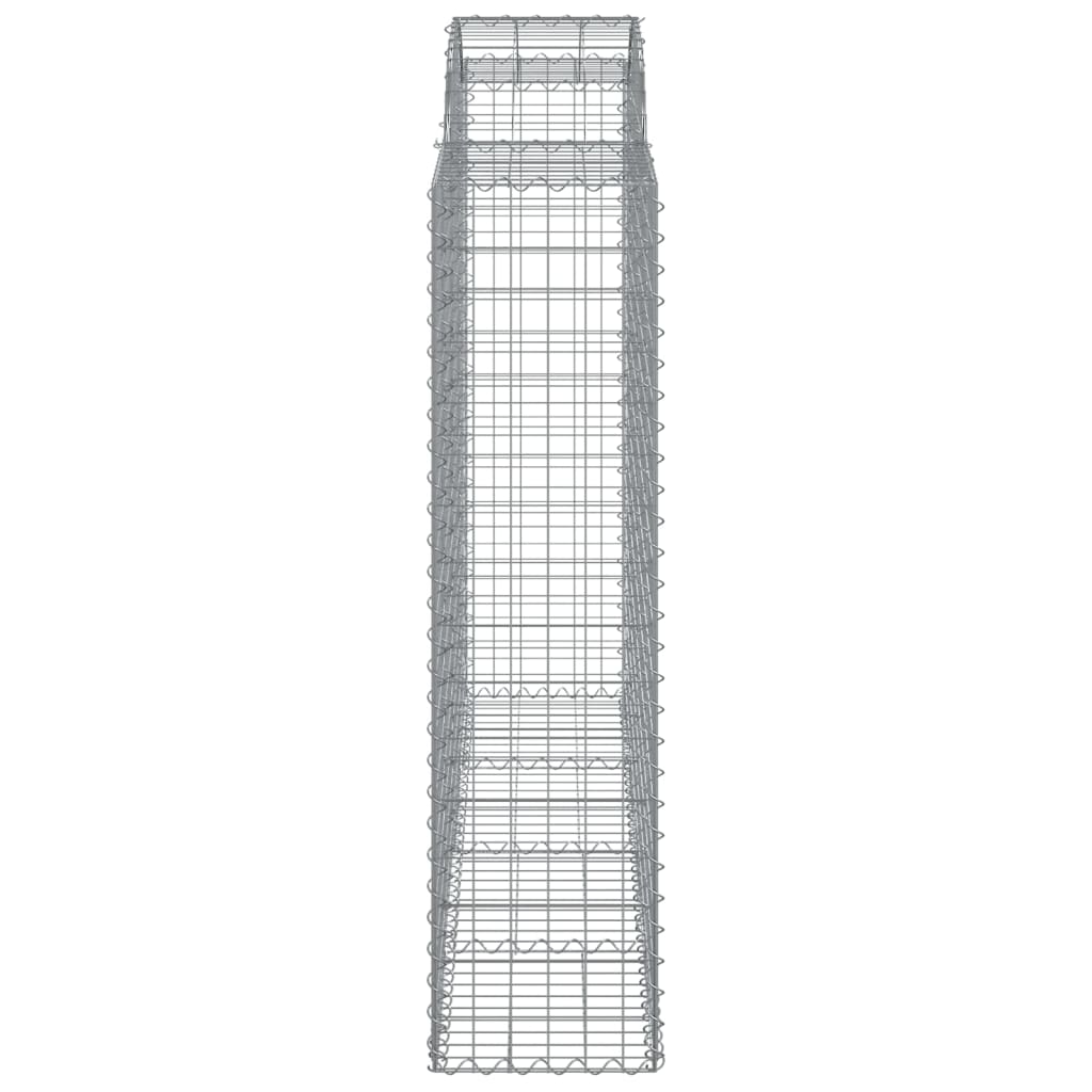 vidaXL Arched Gabion Basket 200x50x160/180 cm Galvanised Iron 4