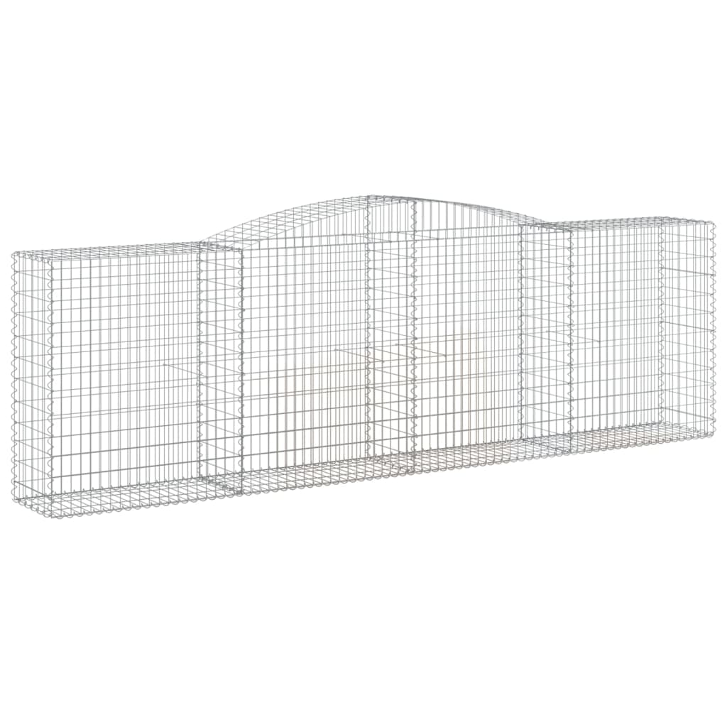 Arched Gabion Basket Galvanised Iron 1 400 x 30 x 40/60–400 x 50 x 220/240 cm 400 x 50 x 120/140 cm