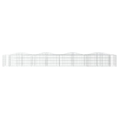 vidaXL Arched Gabion Raised Bed 400x50x50 cm Galvanised Iron 3