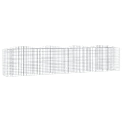 vidaXL Arched Gabion Raised Bed 400x50x100 cm Galvanised Iron 2