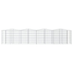 vidaXL Arched Gabion Raised Bed 400x50x100 cm Galvanised Iron 3
