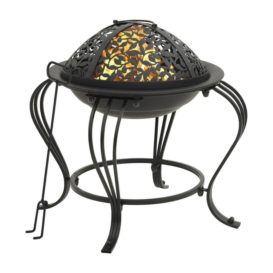 Fire Pit with Poker 49 cm Steel