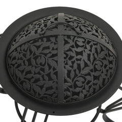 vidaXL Fire Pit with Poker 49 cm Steel 5