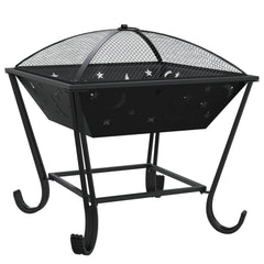 vidaXL Fire Pit with Poker 50 cm XXL Steel 3