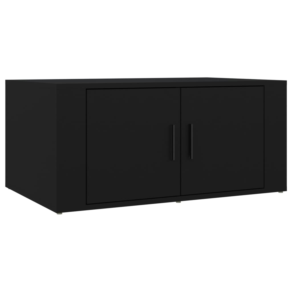 vidaXL Coffee Table Black 80x50x36 cm Engineered Wood 2