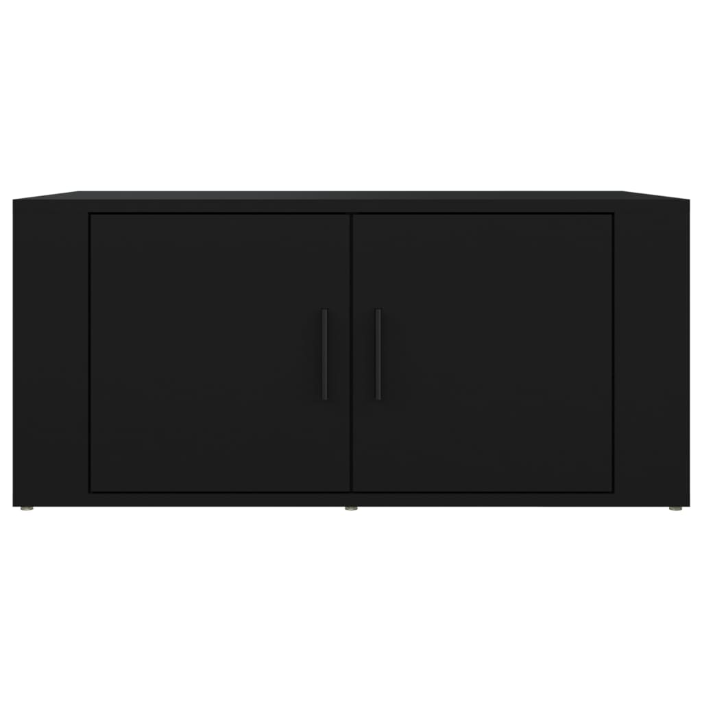 vidaXL Coffee Table Black 80x50x36 cm Engineered Wood 5