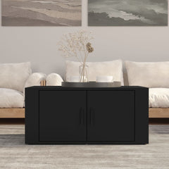 vidaXL Coffee Table Black 80x50x36 cm Engineered Wood 1