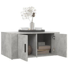 vidaXL Coffee Table Concrete Grey 80x50x36 cm Engineered Wood 4